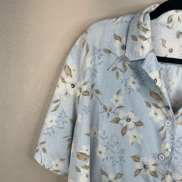 Classic Elements Plus 22W‎ Floral Button-Up Shirt Multicolor Casual Top - Picture 2 of 12